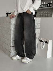 Pantalon cargo décontracté en <span class=keywords><strong>jean</strong></span> tissé de luxe pour homme, pantalon formel, pantalon, jeans pour homme - Product Image 3