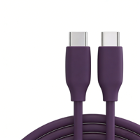 Câble de charge rapide Type-C en silicone tressé de 1 m, véritable 6A, pour /