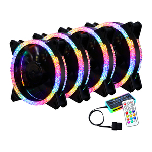 Quạt Làm Mát Máy Tính 12V DC 120Mm Với Điều Khiển Từ Xa RGB Cho Vỏ PC Quạt Vỏ Siêu Im Lặng Chất Lượng Tốt Nhất - Product Image 4