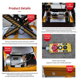 고정식 전기 유압 리프팅 플랫폼 소형 테이블탑 엘리베이터 가위형 리프트 언로딩 플랫폼 - Product Image 3