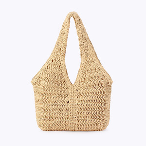Bolso de Hombro de Gran Capacidad con Cierre Magnético y Doble Correa, Tejido PU Hueco, para Mujer, Invierno, Vacaciones en la Playa, Tanjing - Product Image 6