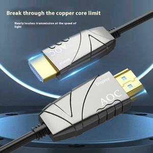 Usine directe 8K 60Hz pour câble HDMI 30m Fiber optique 3D maison HDTV projecteur grand écran PVC tresse métal capot Audio vidéo - Product Image 4