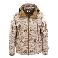 Peau de requin Soft Shell Veste Hommes Imperméable Coupe-Vent Soft Shell Coupe-Vent Camouflage Outwear Manteaux Tactique Softshell Veste