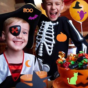 Glitter Self Adhesive Pumpkin Shape for Kid's Party Crafts 100 Pcs <b>Halloween</b> Foam <b>Stickers</b> - Product Image 3