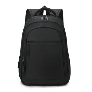 Laptop <b>Backpack</b> 16-Inch Large Capacity Business Travel Unisex Gray Solid Color <b>With</b> Laptop <b>Compartment</b> - Product Image 5