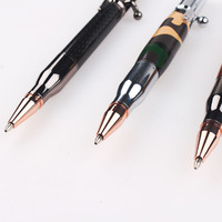 Stylo en forme de balle à action par culbuteur au design créatif, avec logo personnalisé en métal, design de fusil, clip pour cadeau d'affaires