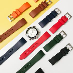 Correa de Reloj Inteligente de Lujo para Hombre, de Liberación Rápida, 20mm/22mm, de Goma Viton Suave, para Deportes al Aire Libre - Product Image 2