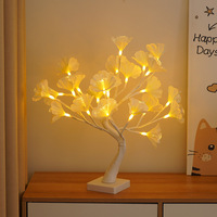 Lumière d'arbre de Noël LED de table, alimentée par piles, multi-styles, blanc chaud, pour fête de Noël, maison, mariage, chambre, décoration intérieure