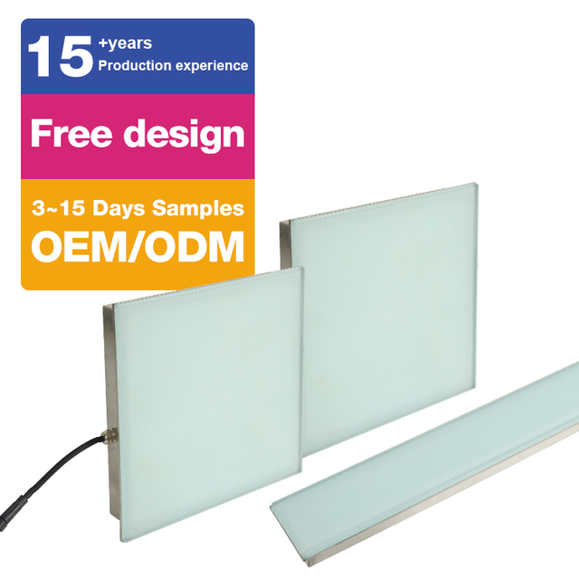 Customized Outdoor Floor Road Square Color Changing 6w 10w 20w Ip66 Glass Recessed Ground Brick Light Led Underground Light