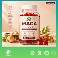 Gummies Maca Plus OEM ODM Marque Privée 7500mcg Énergie Équilibre Hormonal Soutien Fessiers et Hanches