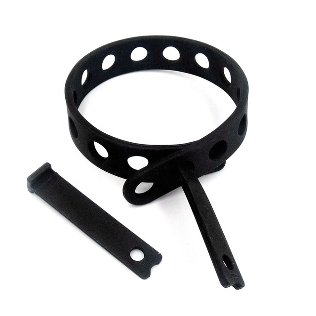 Stock Food Grade Silicone Rubber Adjustable Rubber Bungee Strap