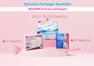 Bandelettes de test d'ovulation et de grossesse LH <span class=keywords><strong>HCG</strong></span> Combo certifiées CE ISO OEM - Product Image 5