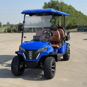 इलेक्ट्रिक गोल्फ कार पर मनोरंजन पार्क उपकरण, विकलांग लोगों के लिए व्हील चेयर रैंप के साथ बस विंटेज कार ट्रेन - Product Image 3