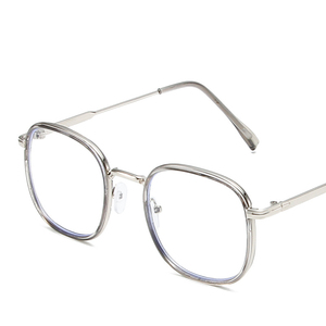 Kacamata miopia mode baru 2024 untuk wanita pria kacamata transparan persegi kecil <span class=keywords><strong>Retro</strong></span> 0 Diopter kacamata resep optik - Product Image 6