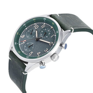 Montres à quartz pour hommes en cuir personnalisées en usine, étanches, lumineuses, décontractées, cadeau de Nouvel An - Product Image 2