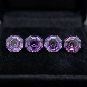 Ametiste violette naturelle, forme hexagonale, pierres précieuses facettées, Gopika, certifiées par un tiers, vente en gros de bijoux fins - Product Image 3