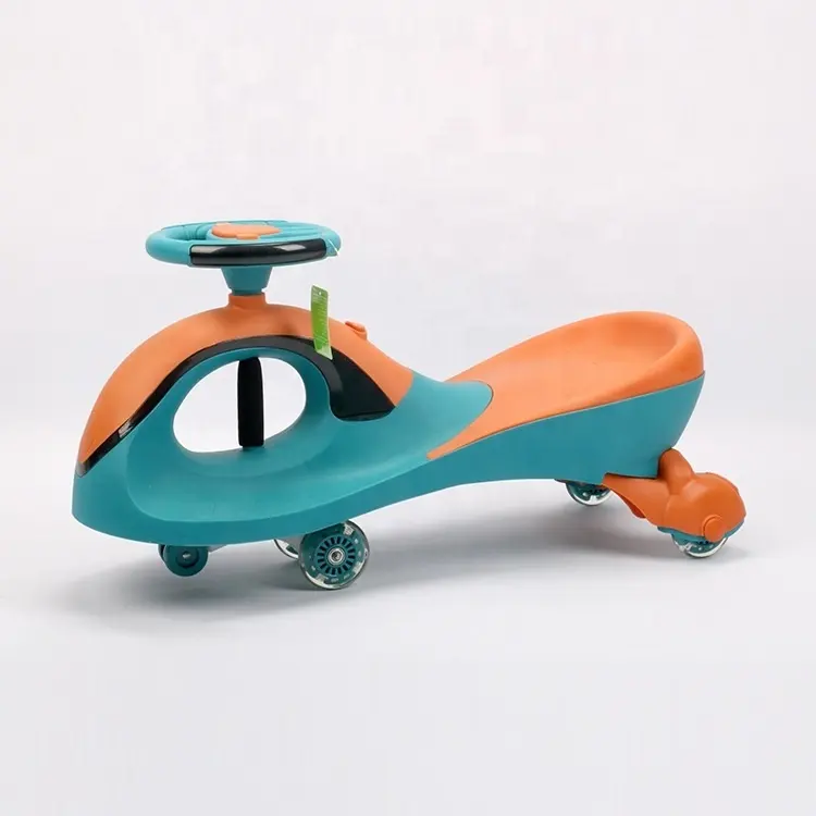子供のための新しい安いPuホイール人気のツイストカーライドおもちゃベビースイングカー