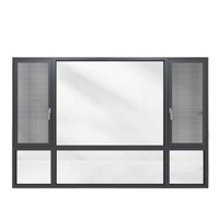 Système de fenêtres insonorisées à ouverture battante en aluminium à rupture de pont thermique, design minimaliste, nouveau style, pour balcon