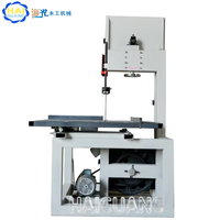 Scie à ruban verticale pour bois 2,2 kW 220V/380V avec table coulissante 250 mm de hauteur 360 mm de largeur 45 °   Machine à découper le bois en biseau
