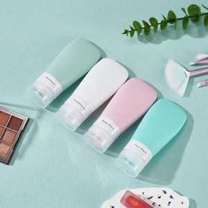 Portable Soft Silicone <b>Shampoo</b> Lotion Refill Bottles 30ml/90ml Leakproof Reusable Travel Toiletry Cosmetic Set - Product Image 3