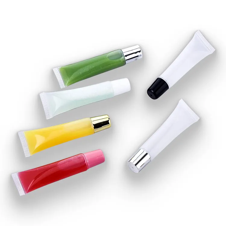 5Ml-200 G/Ml de plástico blanco/transparente/Matt crema tubo suave limpiador Facial/labio Blam tubo mano loción tubo limpiador de la cara contenedor
