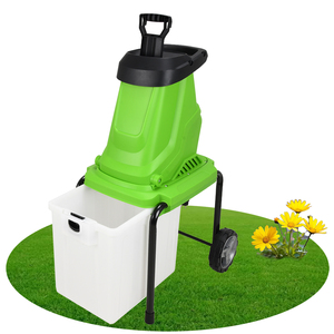 Broyeur de bois électrique silencieux Vertak 2800W Garden Yard Small Portable Orchard Branch Chipper avec bac de collecte pour le marketing - Product Image 1