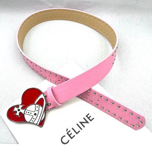 Millennium Spice Girls Y2K Vintage Gouttes En <span class=keywords><strong>Cuir</strong></span> Pu <span class=keywords><strong>Rouge</strong></span> Saturne Amour Alliage <span class=keywords><strong>Ceinture</strong></span> Décorative Femmes Design De Mode All-Match - Product Image 2