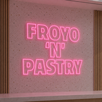Enseigne néon LED Campus rose lumineuse en acrylique pour logo de l'Union des étudiants universitaires, comptoir de desserts, réception, décoration murale et affichage