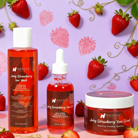 Savon Gel Intime Naturel Fraise Marque Privée Huile Lavante Faible MOQ