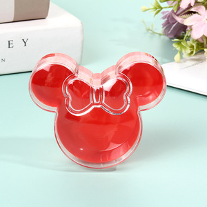 Boîte de rangement en plastique créative en forme de tête de <span class=keywords><strong>Mickey</strong></span> Mouse, boîte à bonbons transparente à la mode, <span class=keywords><strong>coffre</strong></span> à jouets décoratif, organisateur - Product Image 6