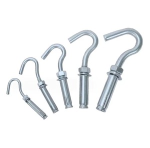 Ancre à expansion en acier de haute qualité, plaquée zinc, type J, avec manchon de crochet M16 pour poteaux muraux et chevilles chimiques - Product Image 4