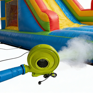 Castillo Inflable Infantil de Plástico Verde Marca Kaluen, Bomba Eléctrica de Alta Potencia, Ventilador, para Niños de 3 a 12 Años, para Exteriores - Product Image 1