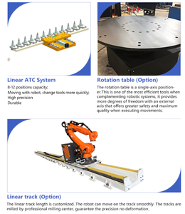 Approvisionnement d'usine 6 axes Robot <span class=keywords><strong>CNC</strong></span> fraiseuse pour bois mousse pierre fraisage coupe sculpture 3D Sculpture - Product Image 4