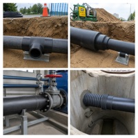 Raccord de réduction en polyéthylène PE pour tuyau principal de système d'irrigation goutte à goutte agricole