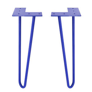 Patas de horquilla de mesa de Metal adecuadas <span class=keywords><strong>para</strong></span> mesa de centro, armario de noche, silla, proporciona herramientas <span class=keywords><strong>auxiliares</strong></span> + protección de suelo de goma - Product Image 2