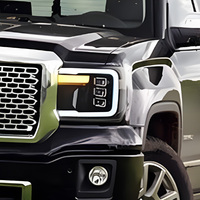Ensemble de phares LED KGKB pour GMC Sierra GMT900 1500 2500HD 3500HD 2007-2013, lentille de projecteur améliorée, DRL, Plug & Play