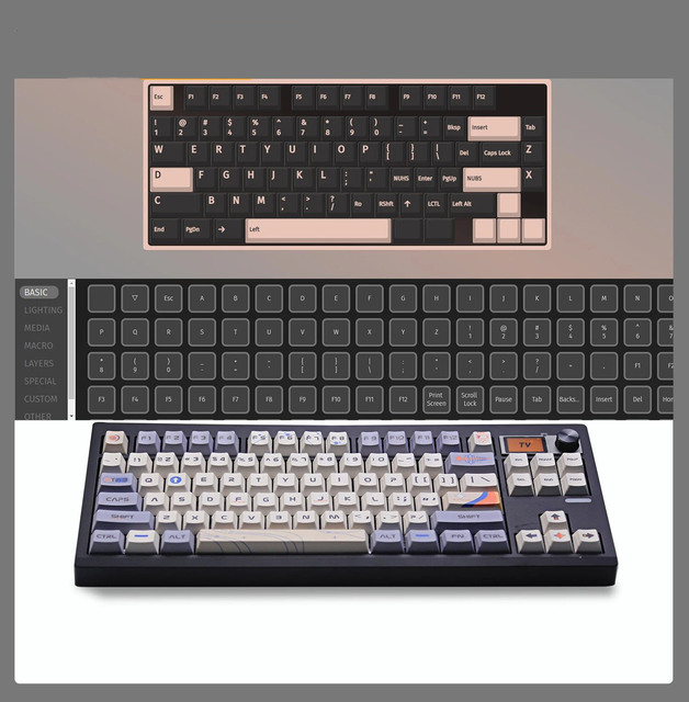 GMK87 Mechanical Keyboard KIT With Display Screen RGB Backlit Gasket Structure Gaming Hot Swap Keyboard for VIA Customized