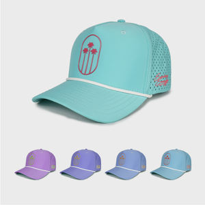 Casquette de golf légère en polyester avec logo brodé personnalisé, 5 panneaux, respirante, chapeau de sport, gorras, casquette de baseball perforée - Product Image 1