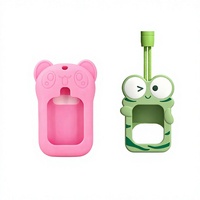Étui de protection universel en silicone souple pour montre connectée enfant avec sangle tour de cou et protection pour téléphone portable
