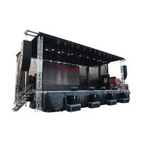 Sinosan-remolque de escenario móvil ST130 Gospel, camión hidráulico móvil con sistema hidráulico