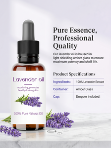 Huile Essentielle de Lavande Pressée à Froid 100ml Huile de Lavande Pure Non Raffinée pour Soins de la Peau Massage Aromathérapie Vente en Gros - Product Image 5
