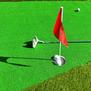 Shvmu कस्टम बनाया मिनी गोल्फ कोर्स ग्रीन इनडोर आउटडोर अभ्यास पोर्टेबल बड़े आकार वाले मैट - Product Image 5