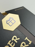 Boîte cadeau de luxe à double porte en carton rigide noir mat avec logo personnalisé, fermeture magnétique, pour bijoux, parfums, fleurs