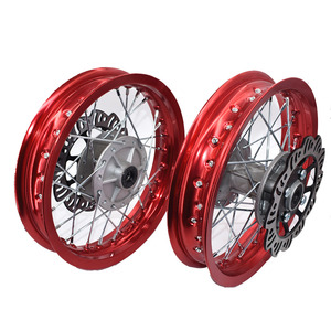 Kit de jantes avant et arrière de 1,85 à 12 pouces, cercle en aluminium, moyeu avec disque de frein, pignon pour CRF50 <span class=keywords><strong>APOLLO</strong></span> <span class=keywords><strong>110</strong></span> Kayo <span class=keywords><strong>Dirt</strong></span> Pit Bike - Product Image 3