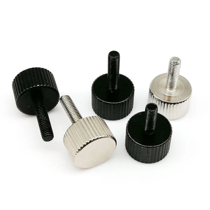 Tự làm đen bạc m3x6/8/10/12mm thép carbon Vòng đầu PC trường hợp máy tính Bìa tay thắt chặt thumbscrew ngón tay cái Bolt vít - Product Image 1