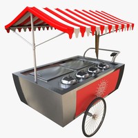 Partie soutien mobile chariot à glace avec roue