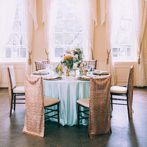 Ceintures de chaise de banquet réutilisables durables avec housse de chaise en organza Bling pour fêtes, mariages, usage domestique et événements - Product Image 3