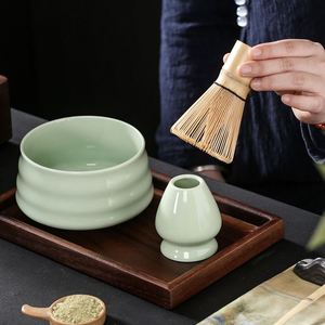 Luxury Porcelain Bowl Japanese Style Ceramic Set Matcha Whisk Bamboo Brush Color <b>Box</b> Packaging for <b>Tea</b> Ceremony - Product Image 4
