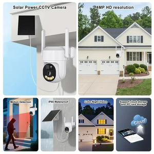 4MP太阳能PTZ户外彩色夜视全高清锂电池PIR运动检测CMOS传感器4G sim卡太阳能摄像机Wifi - Product Image 3