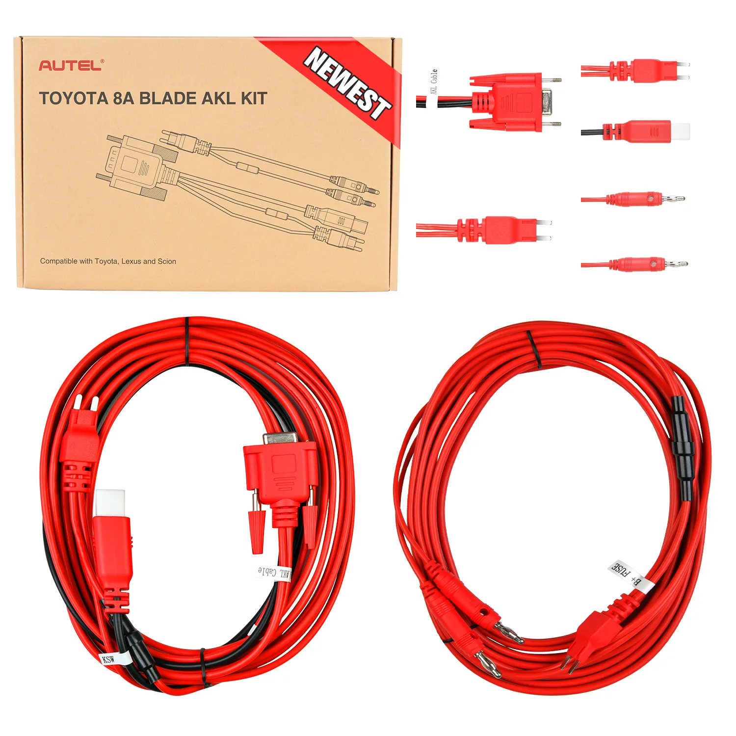 Autel 8A ใบมีด AKL Kit ใช้สําหรับการเขียนโปรแกรมสําหรับ Toyota/ Lexus/ Scion 8A ปุ่มใบมีดทํางานร่วมกับ IM608 IM508 APB112 และ G-Box2